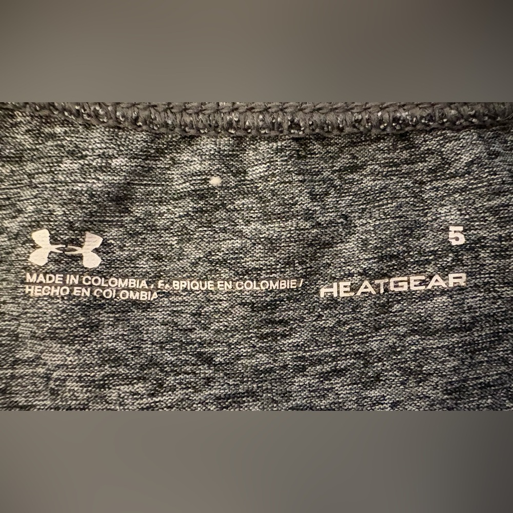 Under Armour Kids Charcoal Gray Tee - Picture 2 of 4